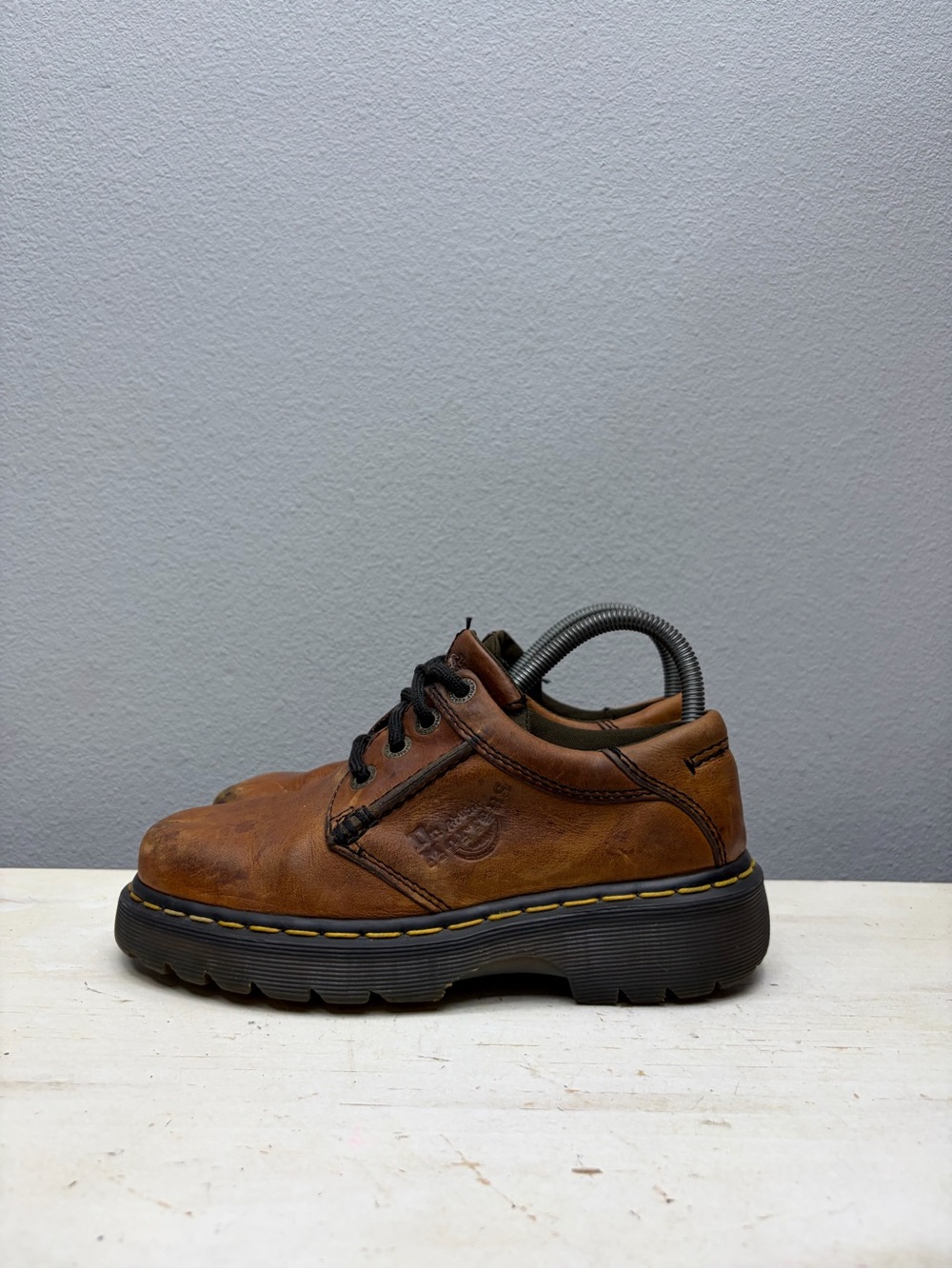 Dr. Martens Brown Leather Vintage Chunky Boots Size 4 UK Size 6 US
